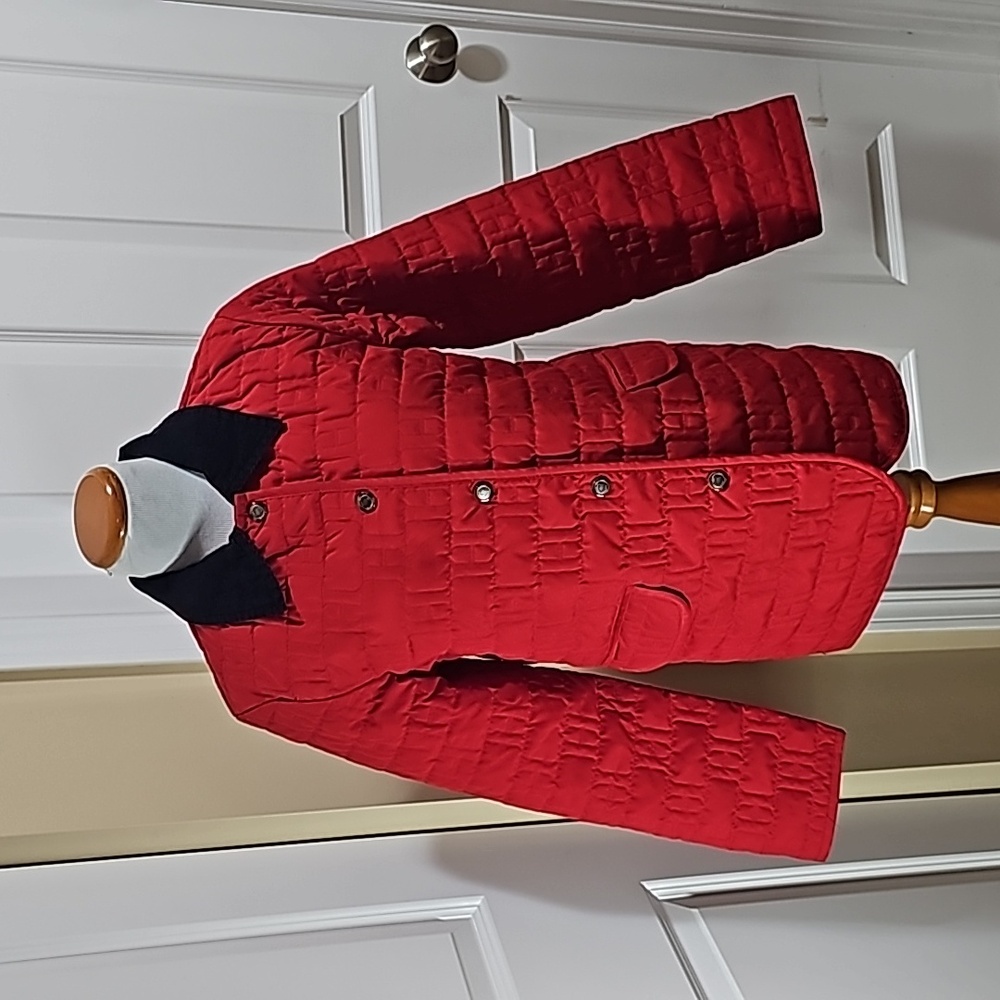 Tommy Hilfiger Vintage Red Quilted Barn Jacket Size M - Picture 1 of 8